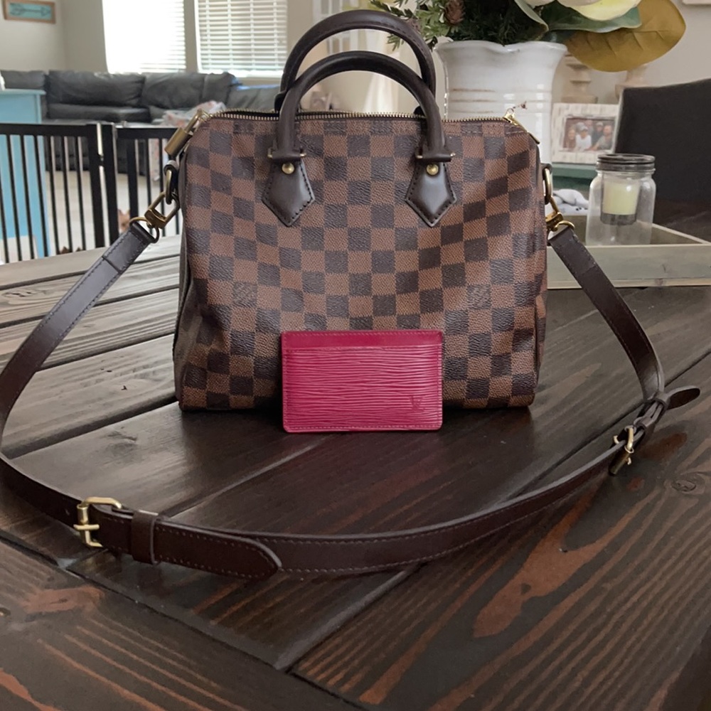 Louis Vuitton Speedy Bandouliere 25 Damier Ebene